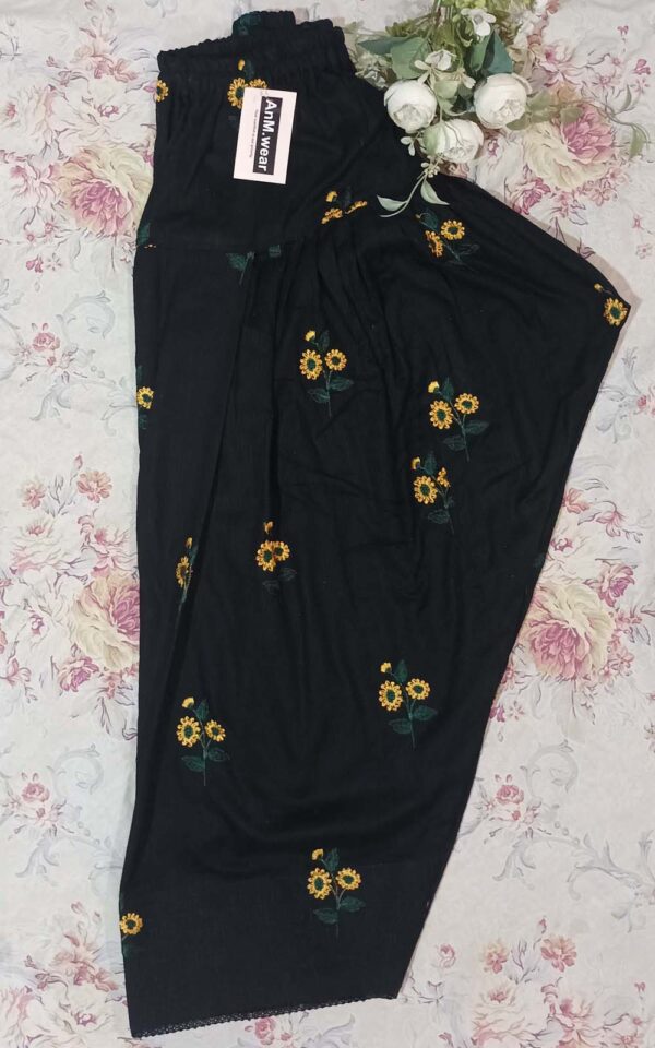 Farshi Shalwar – Self Printed Embroidered Lawn - Image 2