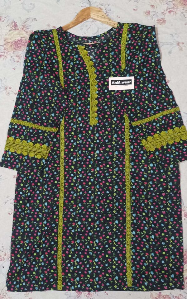 Black Floral 2-Piece Suit – Premium Pure Lawn - Image 8