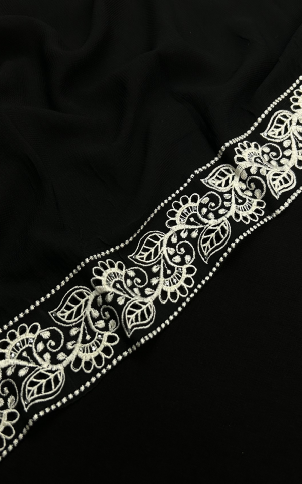 Tilla Border Embroidered Shawl ANM-SH-00251 - Image 2
